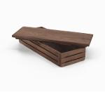 3Line Horizontal Pen Holder with Cover – Walnut