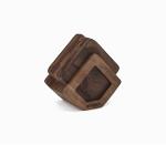  Walnut Coaster Set with Stand – 8 Pieces